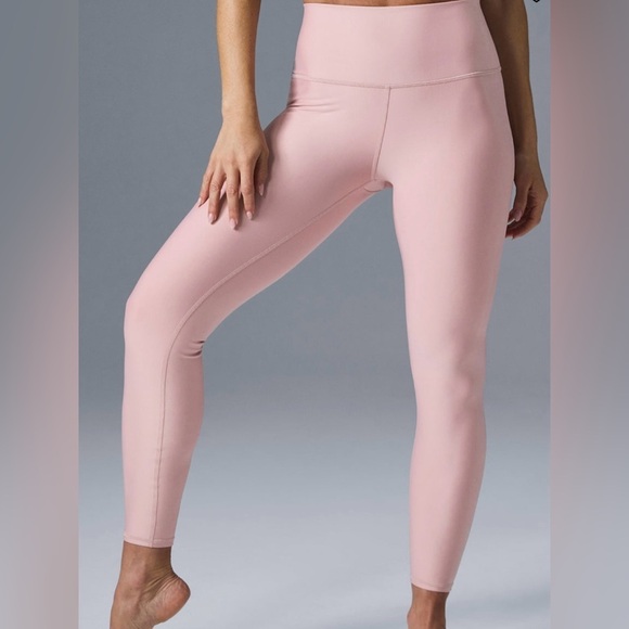 New Alo Yoga 7/8 High-Waist Airlift Legging - Ballet Pink L - Picture 6 of 6